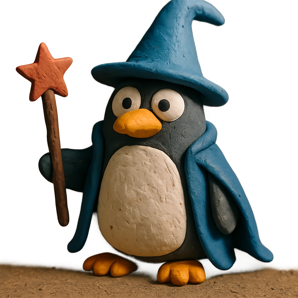 penguin wizard emoji