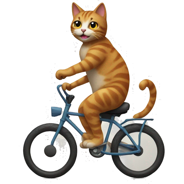 CAT riding bike emoji