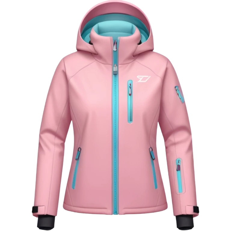 Ropa de ski rosa pastel emoji
