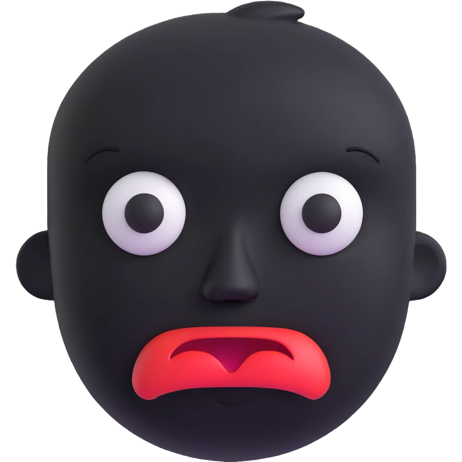 face expressing unhappy emotion emoji