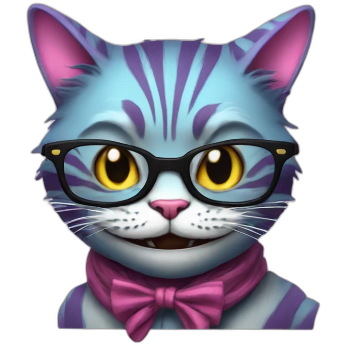 cheshire-cat-hipster emoji