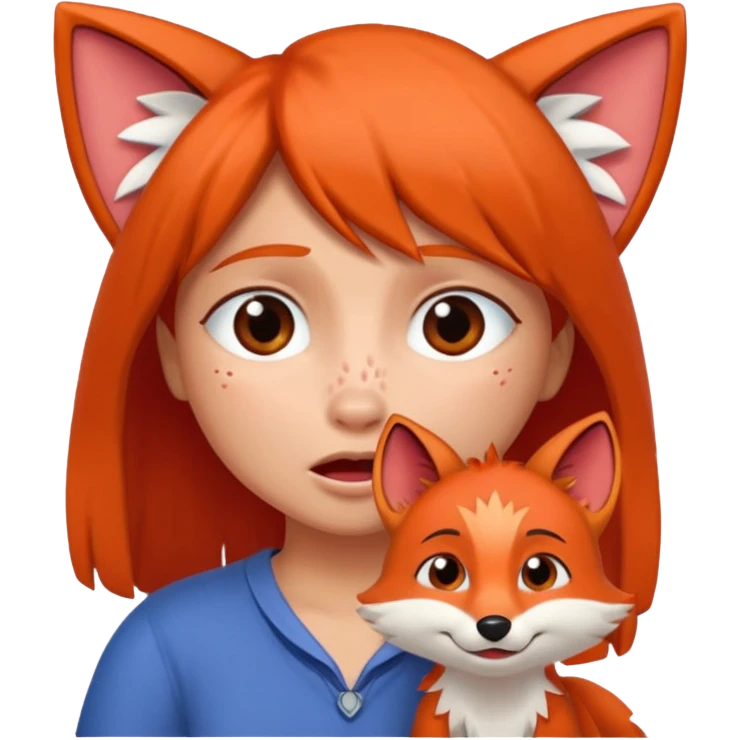 Make Dora and Swiper the fox crying emoji