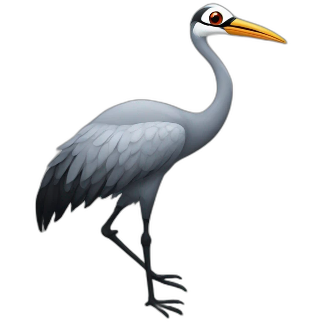 Crane bird sunglasses emoji