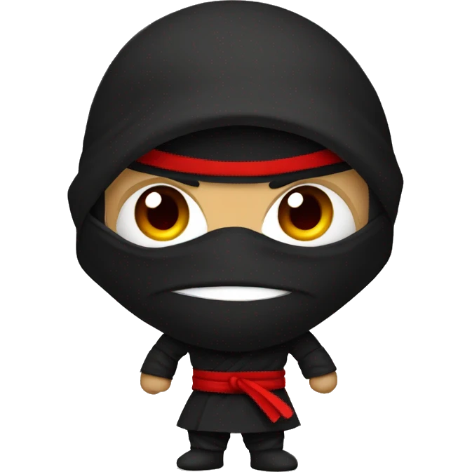 Ninja with red eyes emoji
