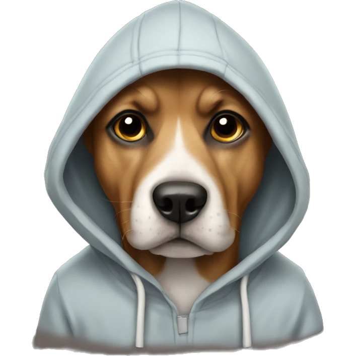 Dog with a hoodie  emoji