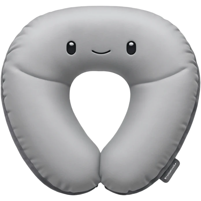 A plush travel pillow with gentle cushioning that wraps comfortably around the neck. emoji