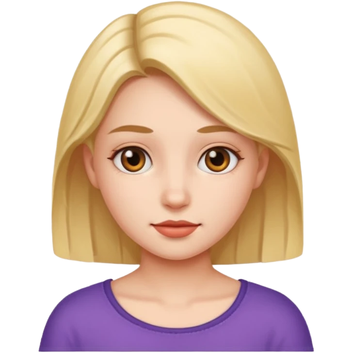 دختری که emoji