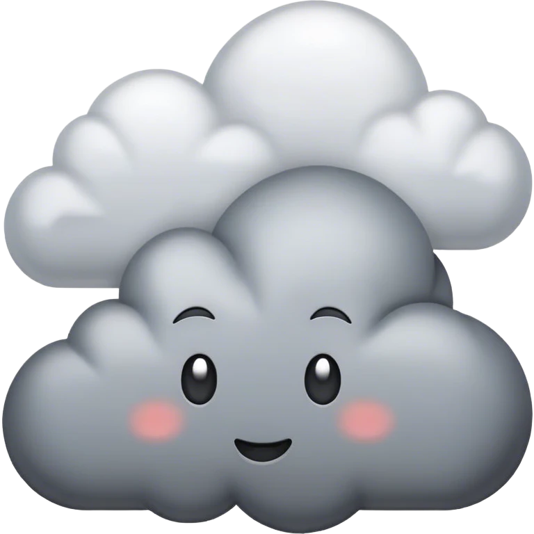 gray cloud emoji