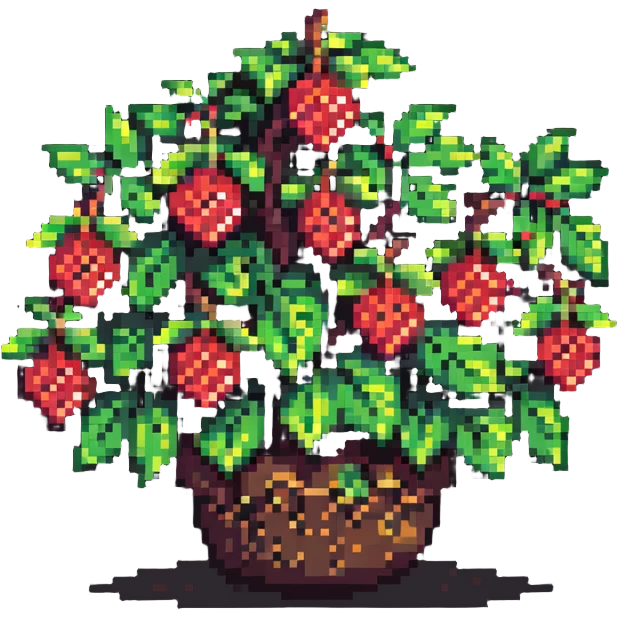 berry bush with fruits emoji