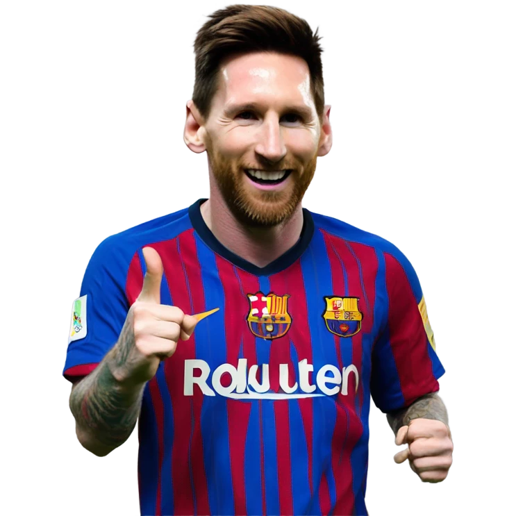 Messi Torjubel index finger up emoji