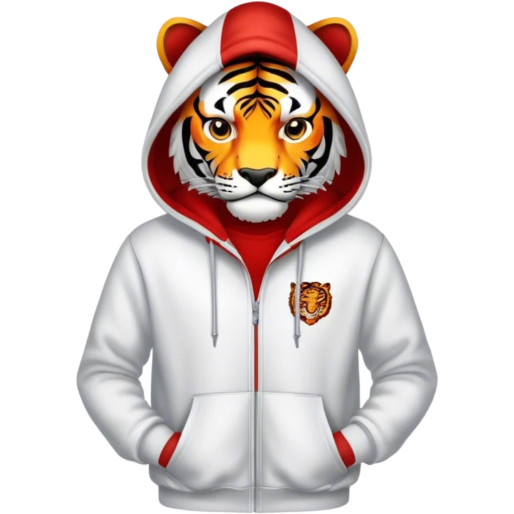 Ein Mann mit rotem hoodie  emoji
