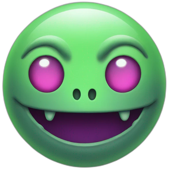 Alien smiley emoji