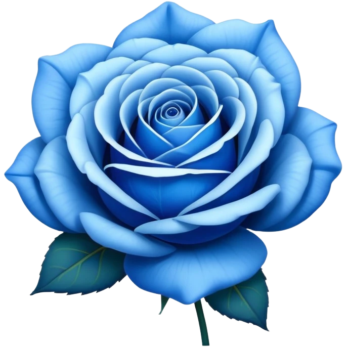 blue rose emoji