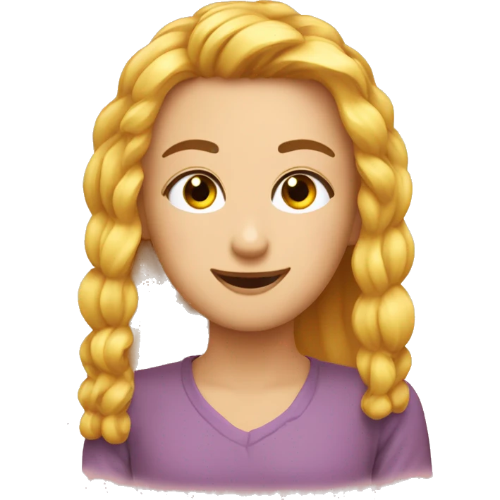 Emoji qui rigole long cils et mains manucure  emoji