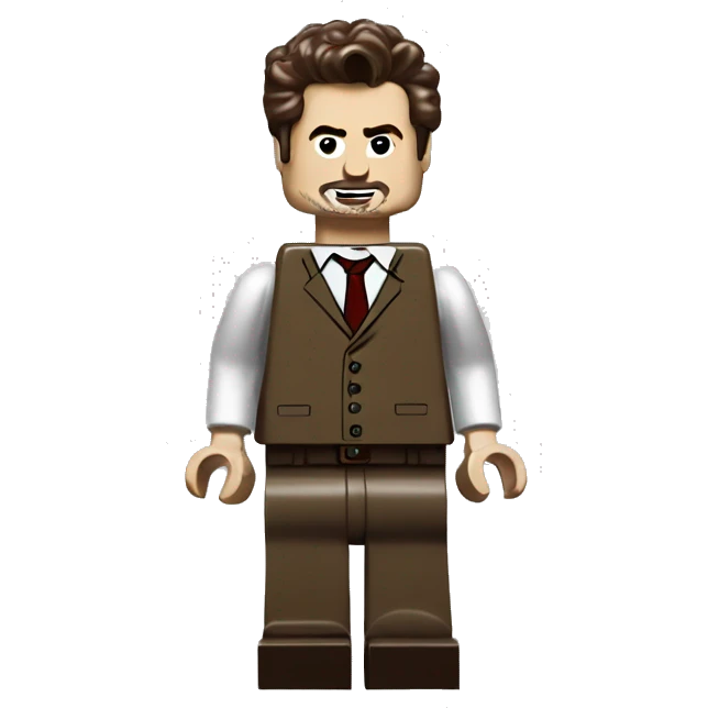 ROBERT DOWNEY JR. lego full body emoji