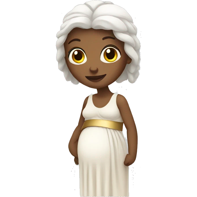 white ancient greek woman pregnant emoji