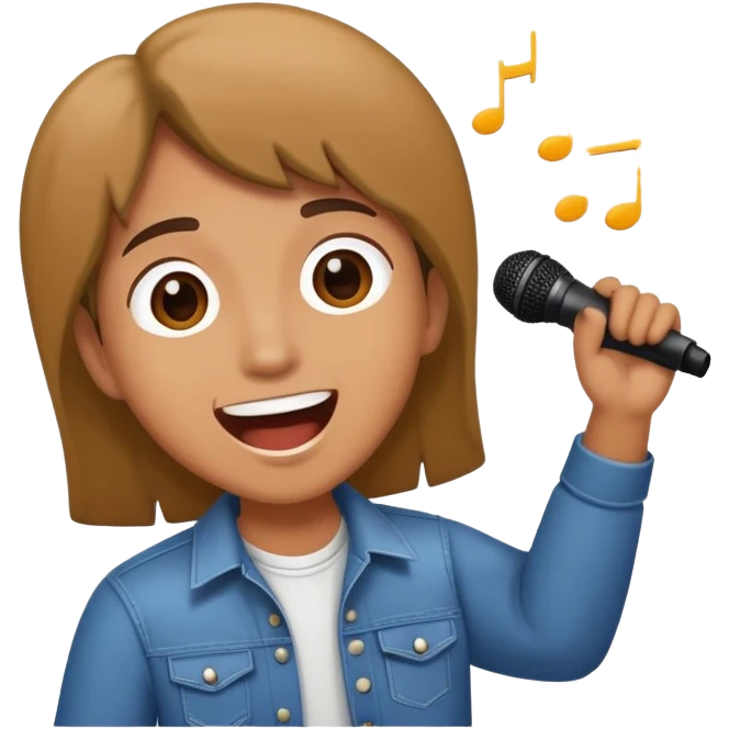 Happy Rock Pop Music Singer emoji