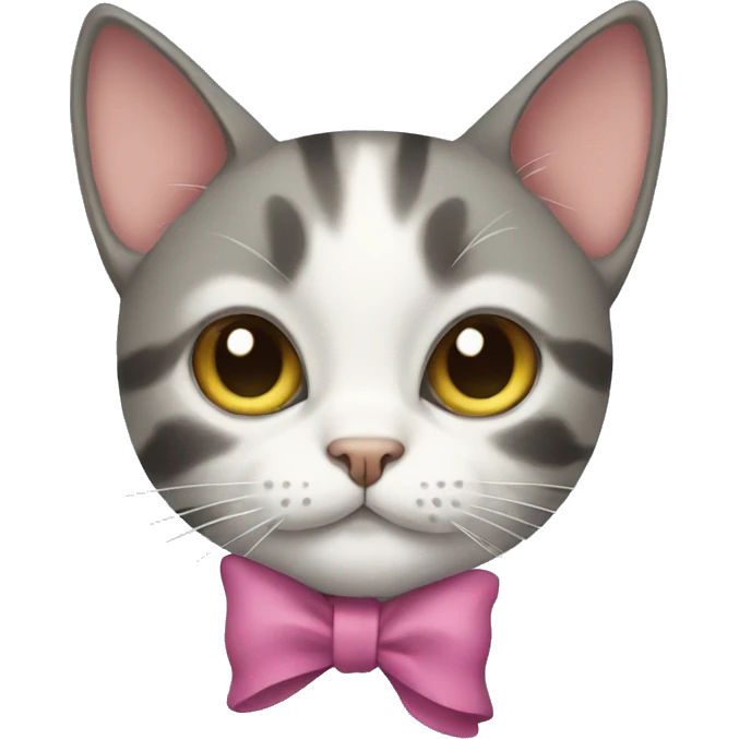 cat with bow emoji
