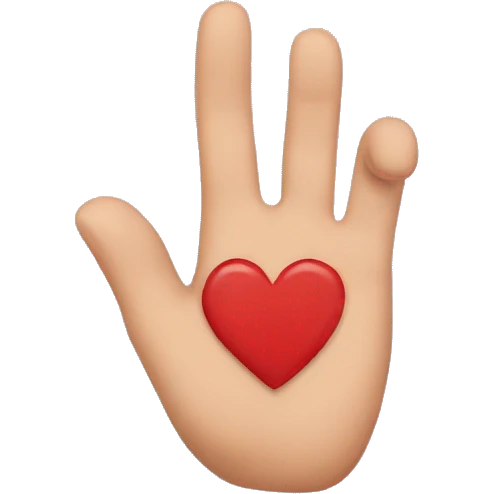 Finger heart emoji