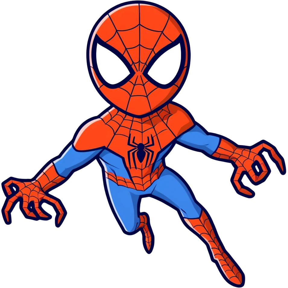 spiderman with 4 eyes and 6 arms emoji