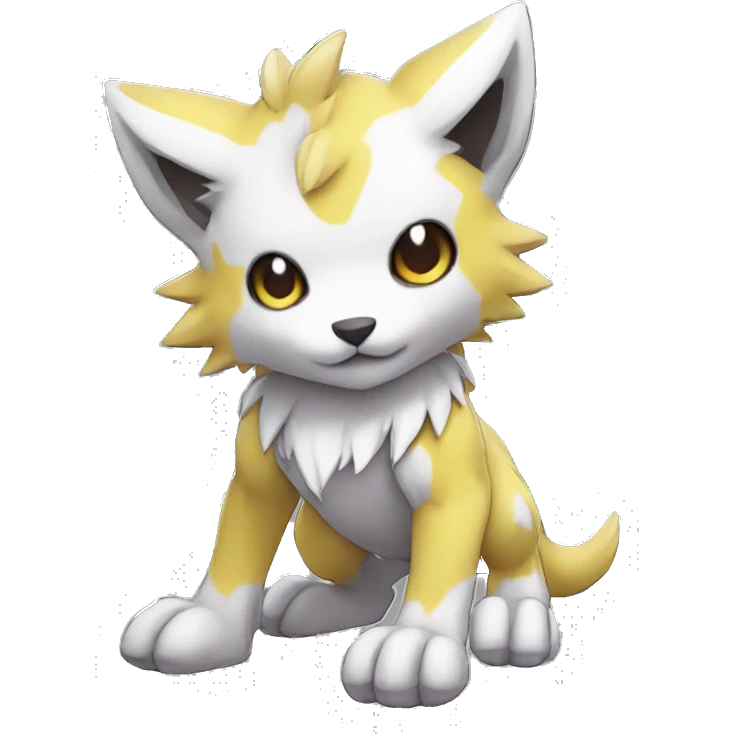 cute kawaii cool edgy Digimon-Fakemon-animal full body emoji