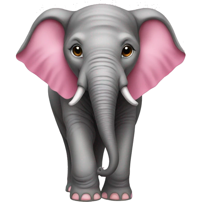 Elephant pink emoji