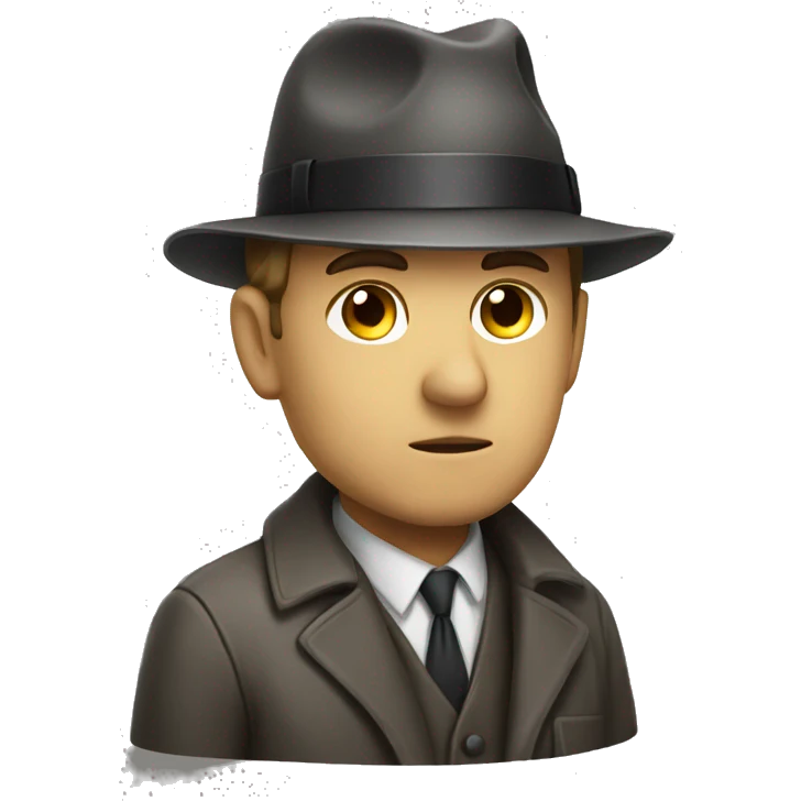 
Thoughtful detective emoji