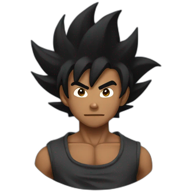 Black Goku emoji