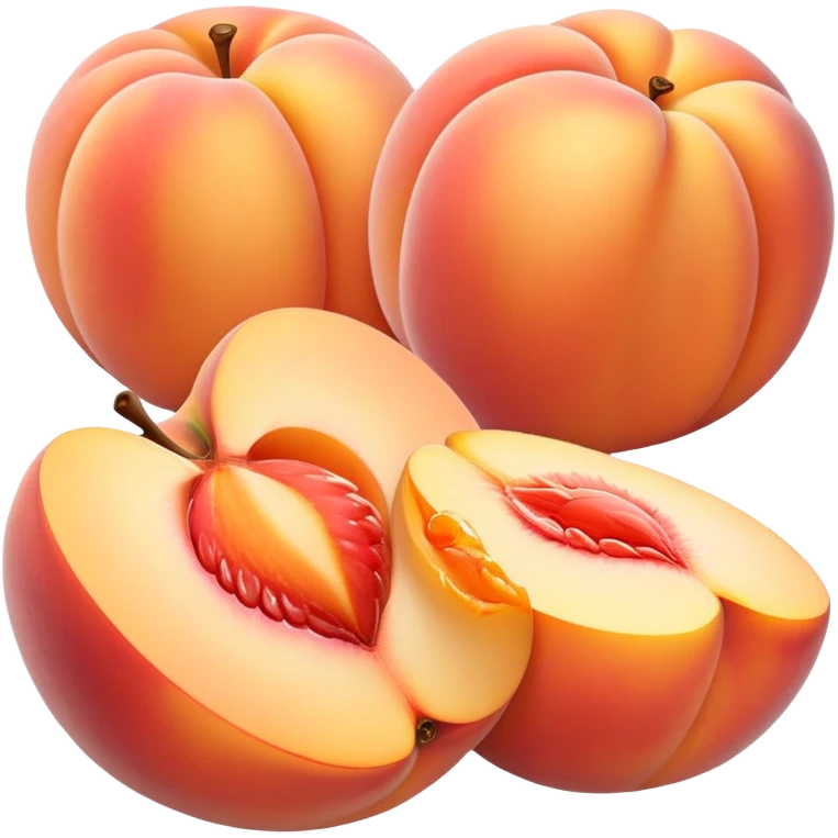 Creamy peach emoji