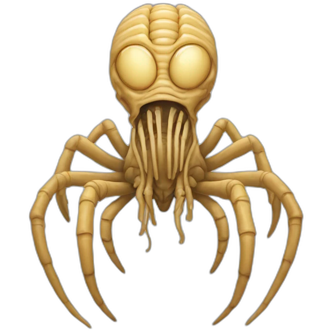 Alien facehugger emoji