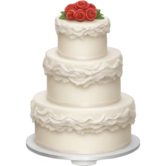 Wedding cake emoji
