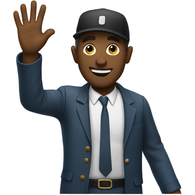 Rob wave emoji