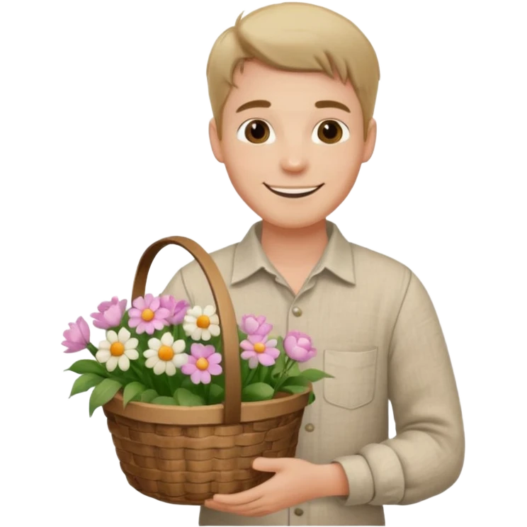 Cottagecore style man emoji