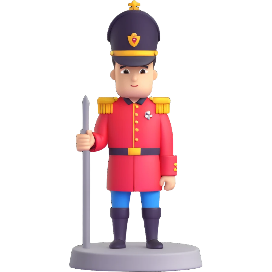 sentry guard standing at post emoji