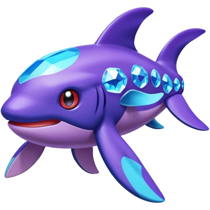 Pokemon legendary purple and cian crystal kyogre emoji