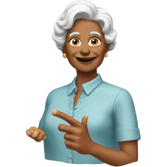 Aunt Sandy’s thumb  emoji