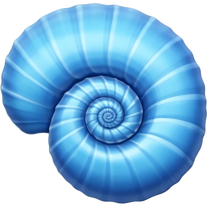Concha do mar azul  emoji