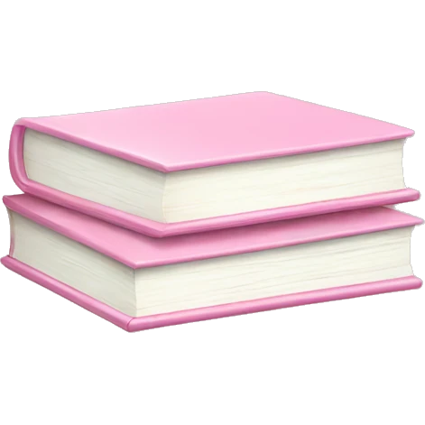Light pink book stack emoji