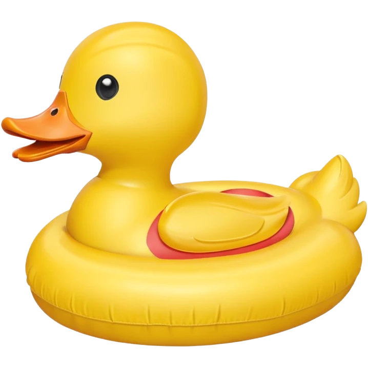 duck shaped swimming ring emoji
