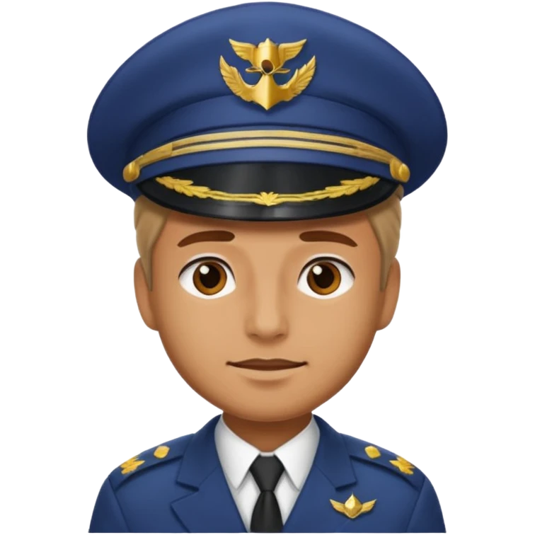man wearing a captain hat emoji