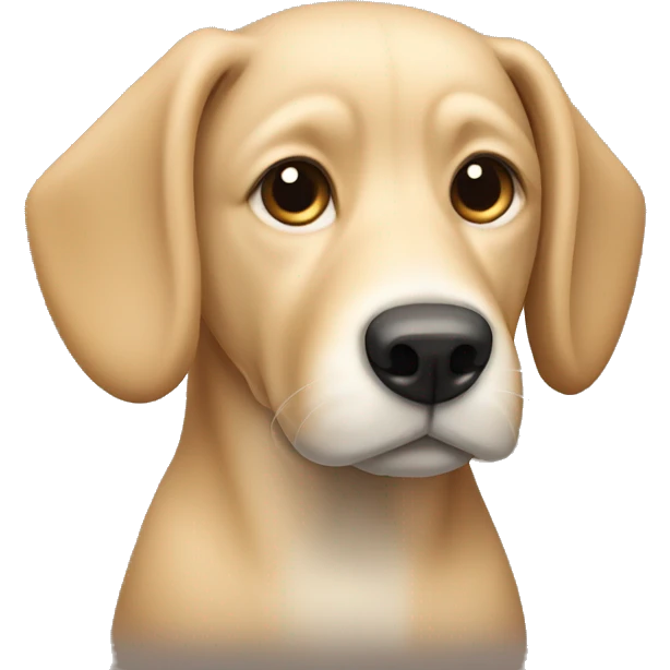 beige dog With folded ears emoji