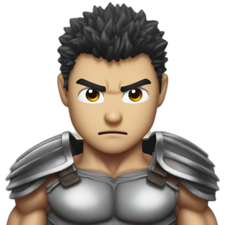 Guts from Berserk shows his biceps emoji