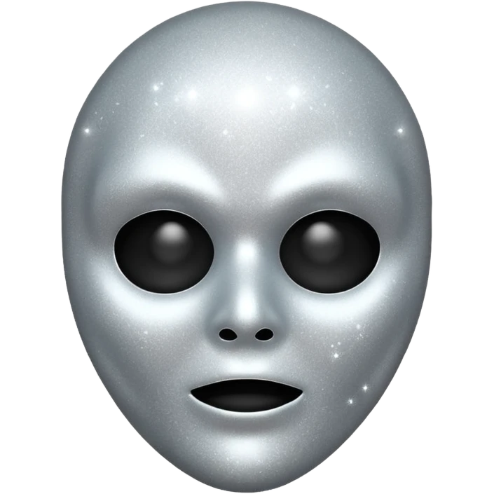 mask Ghost face glitter  emoji