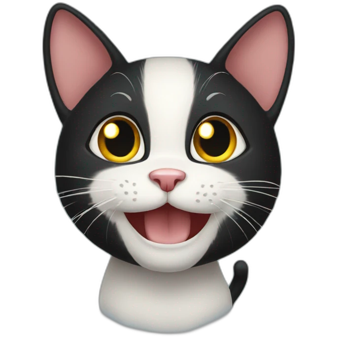 happy black cat emoji