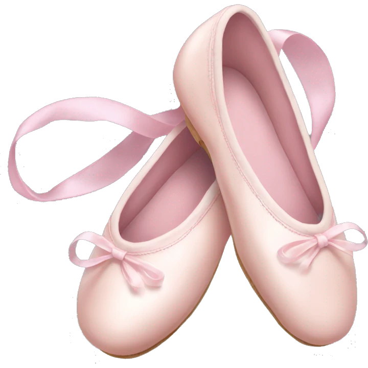 Pale pink ballet shoes emoji