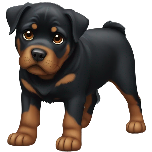 dark brindle rottweiler emoji