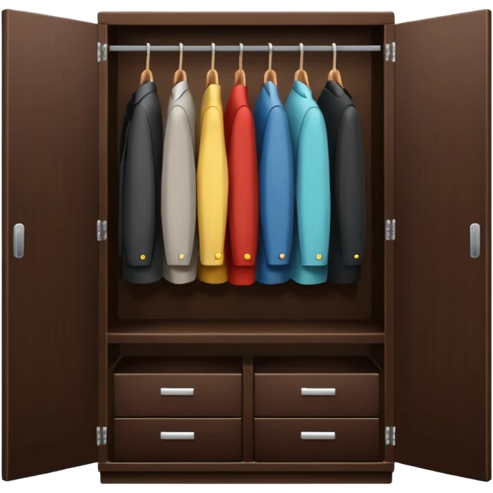 wardrobe modern closed emoji