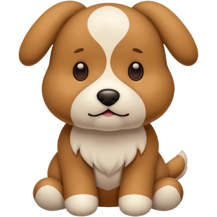 Plush dog toy  emoji