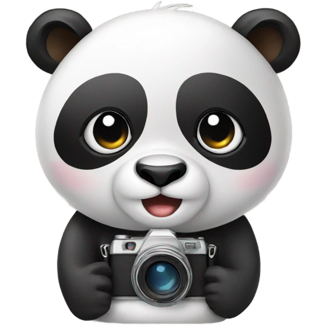 Panda with camera  emoji