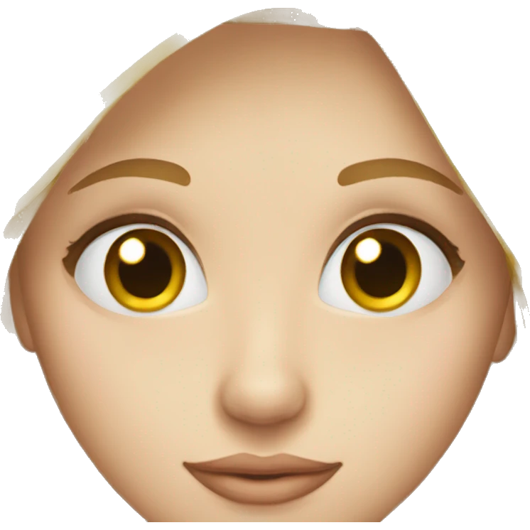 Fille blonde au yeux bleus  emoji
